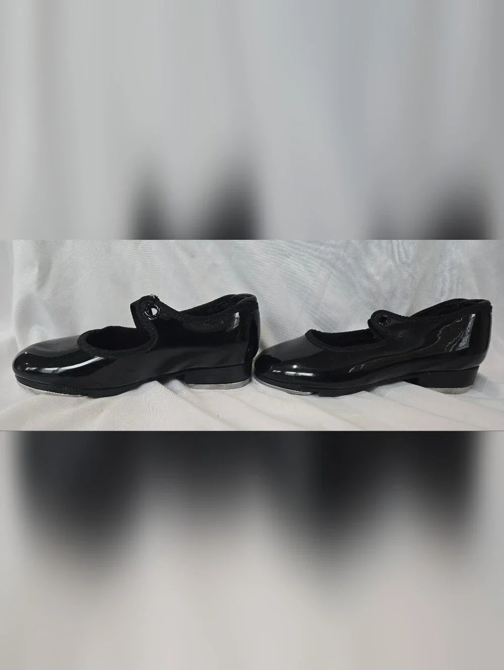Capezio Black Patent Teletone Tap Shoes for Kids